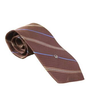 Vintage Christian Dior Logo Tie - Brown, Size OS - Classic & Elegant
